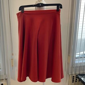 Chic Hot Orange A-Line Skirt size large great condition